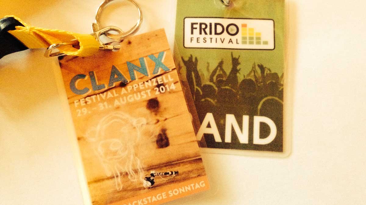Bild Backstage PÃ¤sse Frido und Clanx Festvial